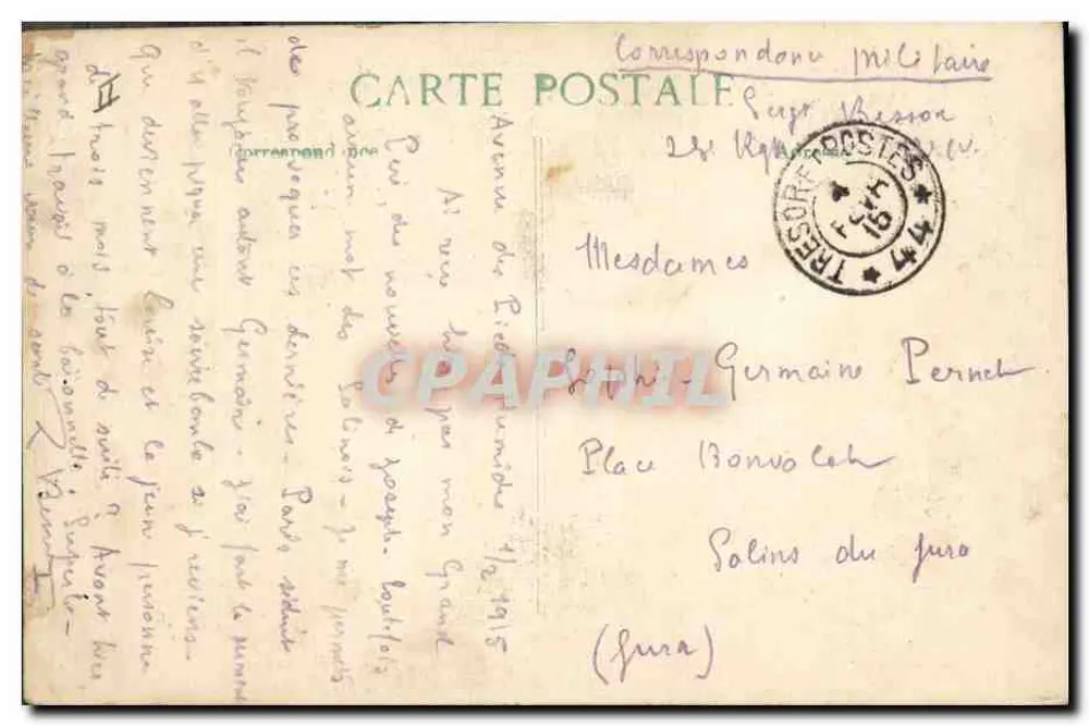 जॉफ्रे जनरल — 1914 में यूरोपीय संघर्ष — ई. ले डेले, प्रिंटर, पेरिस - पीछे