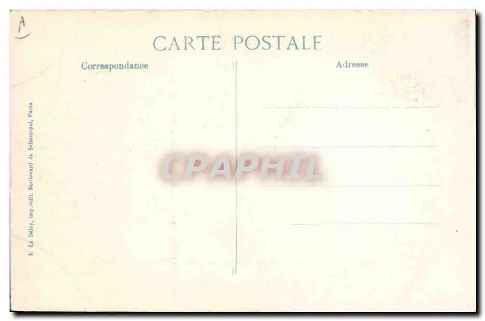 Generäle DE CASTELNAU, JOFFRE, PAU — 6. Serie — Verleger ELD - Rückseite