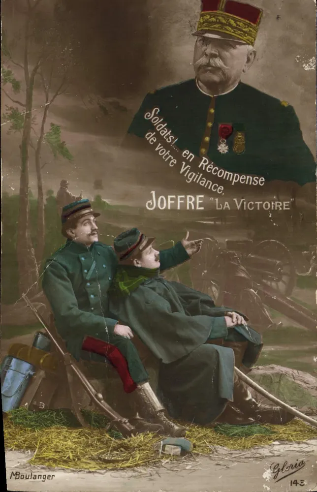 Soldados! Em Recompensa da Sua Vigilância — JOFFRE 'A VITÓRIA' — M. Boulanger, 143 - Frente