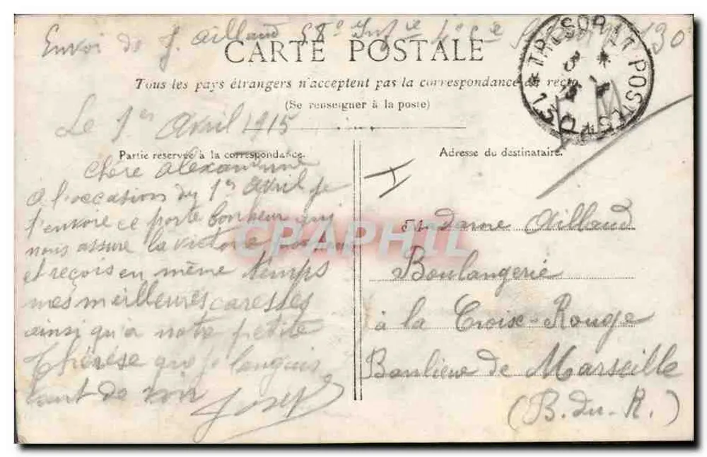Soldados! Em Recompensa da Sua Vigilância — JOFFRE 'A VITÓRIA' — M. Boulanger, 143 - Verso