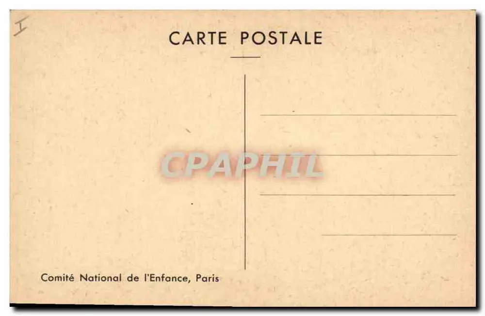 Retrato do Duque d'Angoulême — Foto N. D. — Comitê Nacional da Criança, Paris - Verso