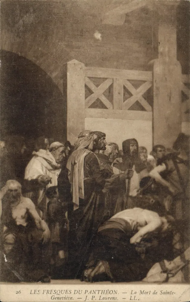 Die Fresken des Panthéons — Der Tod der Heiligen Geneviève — J. P. Laurens — LL. — n°26 - Vorderseite