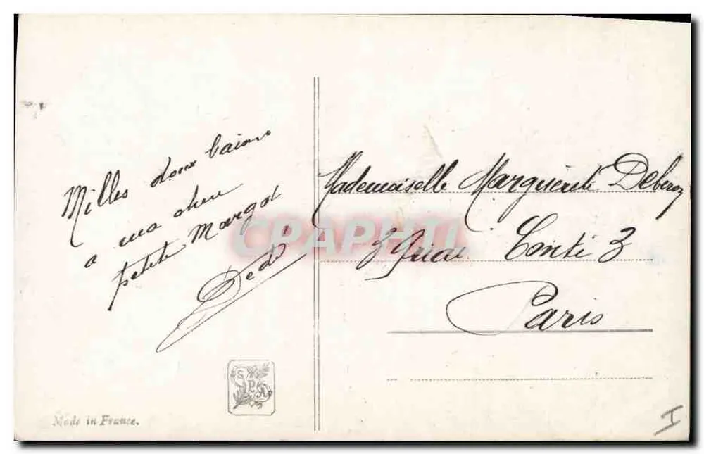 Die ruhige Stunde — Salon de Paris 1912 — Verlag Lelocla, Nr. 250 - Rückseite