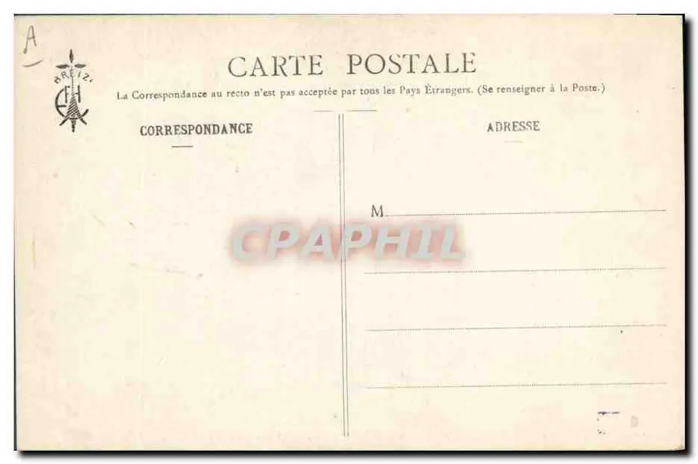 Cena de aldeia — Soldado e mulher na metairie — Les Chansons de Botrel, n°333, ilustradas por E. Hamonic - Verso