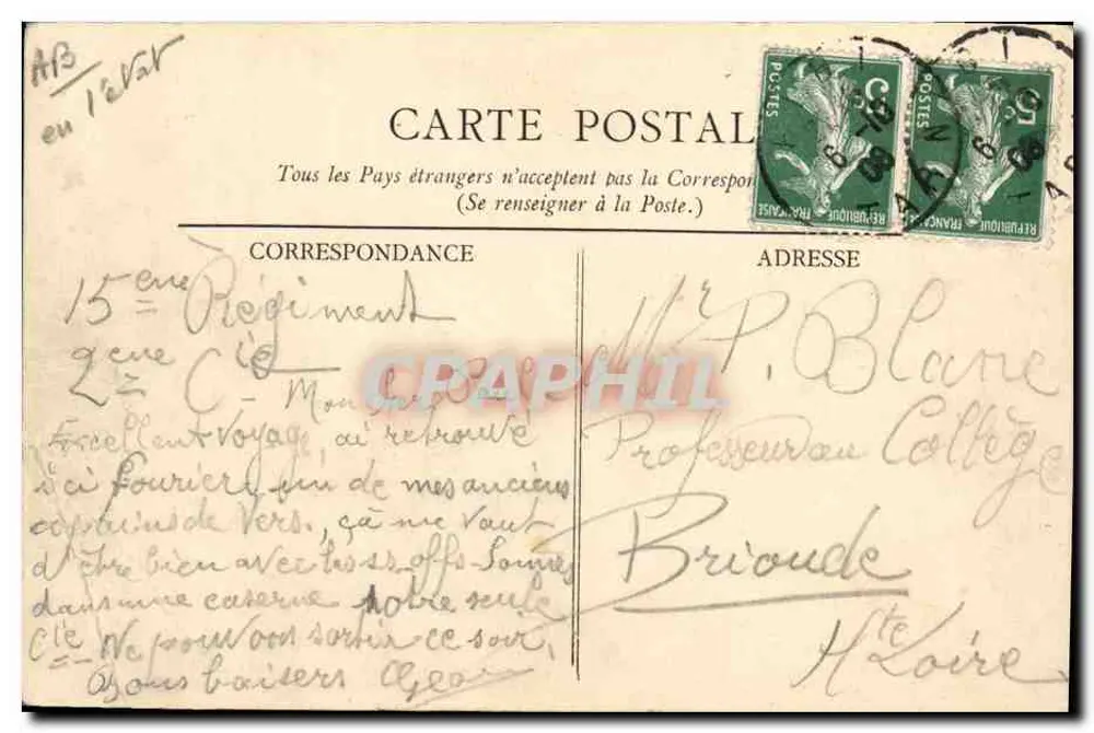 CETTE — Joutes. Après la rencontre. — Éditeur : ANGLAIS JCHON - Verso