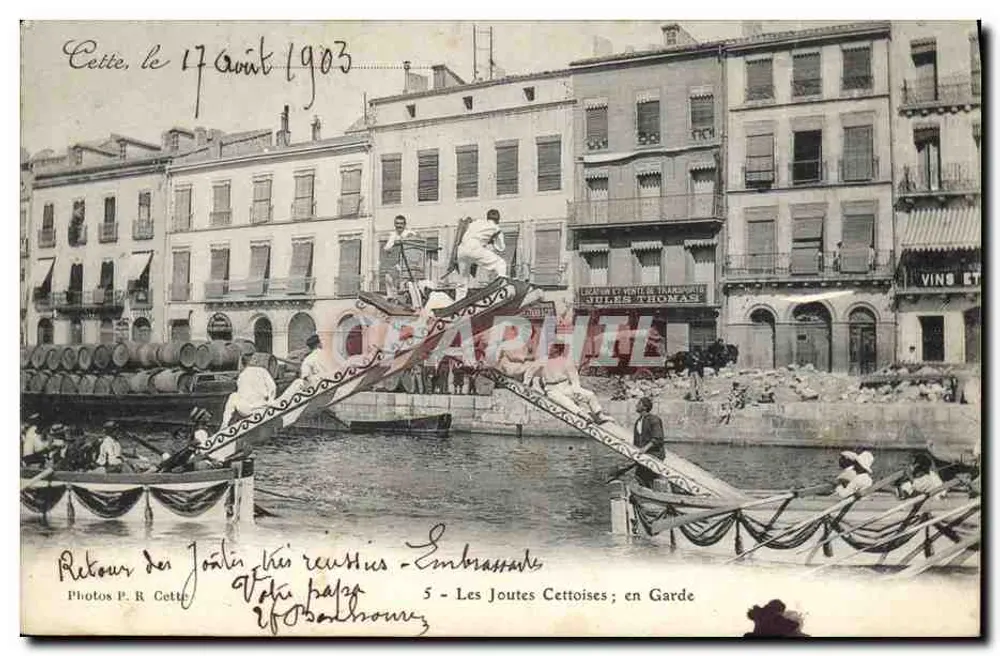 Retorno das Joutes Cettoises - Embarras - Les Joutes Cettoises ; en Garde — Fotos P. R. Cettie, n°5 - Frente