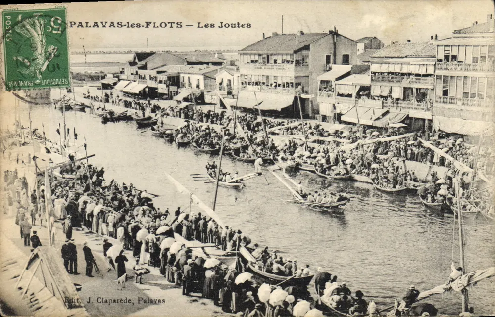 Palavas-les-Flots — As Joutes — Edição J. Claparède, Palavas - Frente