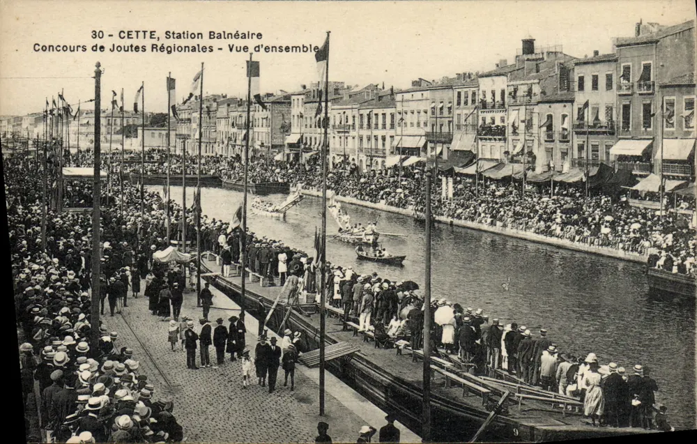 CETTE, Estación Balneario — Concurso de Juegos Regionales — Vista General - Anverso