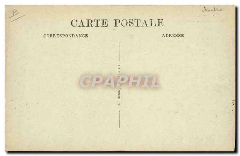 CETTE, Estación Balneario — Concurso de Juegos Regionales — Vista General - Reverso