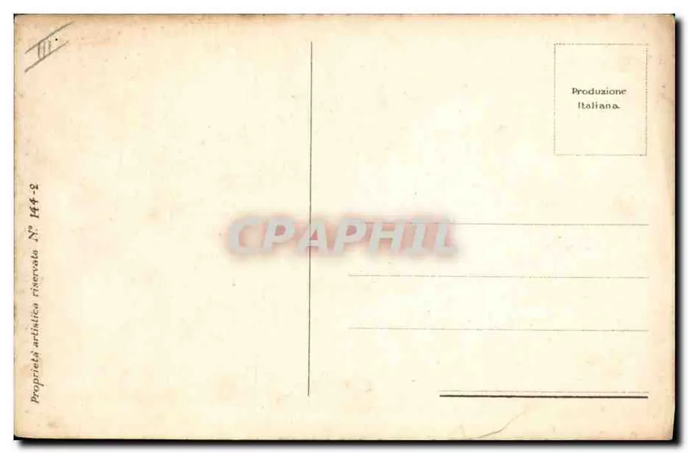 Junge Frau in Pelzbesetztem Mantel — C. Mann — N° 144-2 - Rückseite