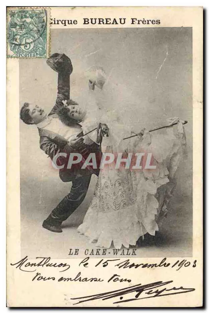 Cirque BUREAU Frères — O Cake-Walk — Montluçon, 15 de novembro de 1903 - Frente