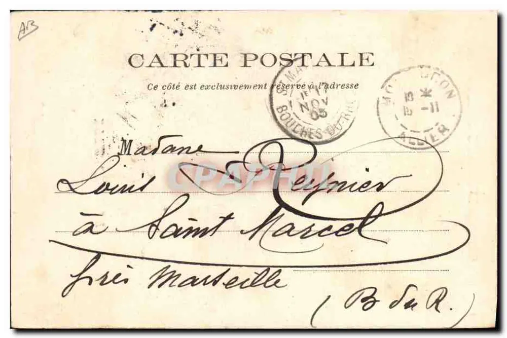 Cirque BUREAU Frères — O Cake-Walk — Montluçon, 15 de novembro de 1903 - Verso