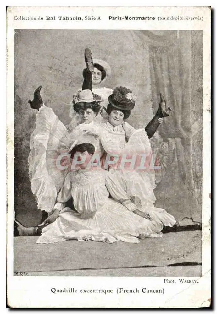 Exzentrischer Quadrille (französischer Cancan) — Bal Tabarin, Serie A — Foto von Walery - Vorderseite