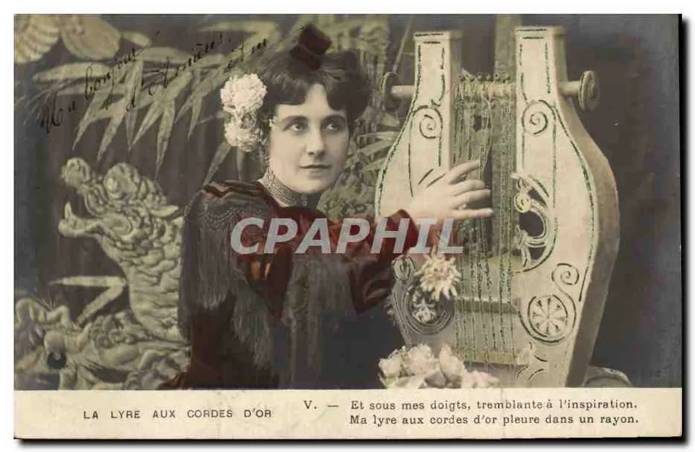 Die Lyre der goldenen Saiten — Gedicht — Universal Postal Union - Vorderseite