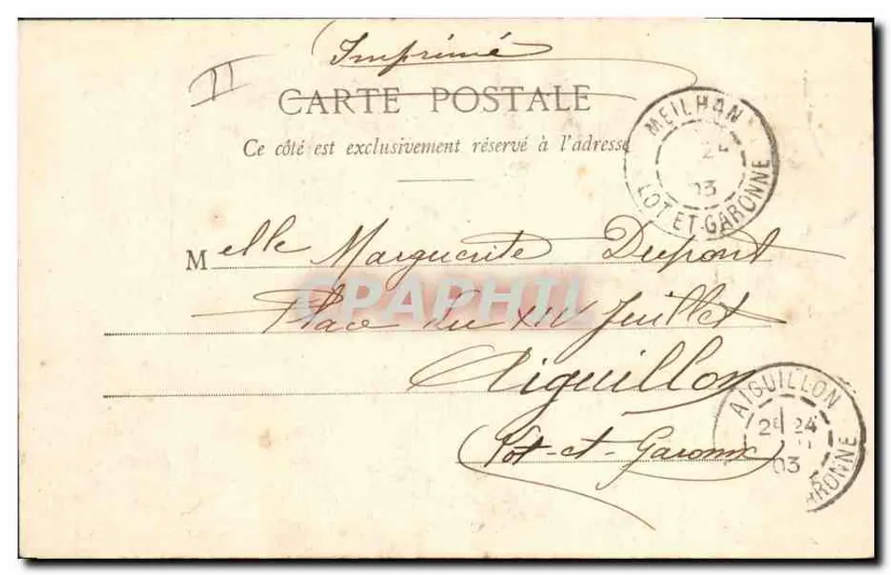 Banhos da Garonne — A Cigarra — Meilhan, editor - Verso