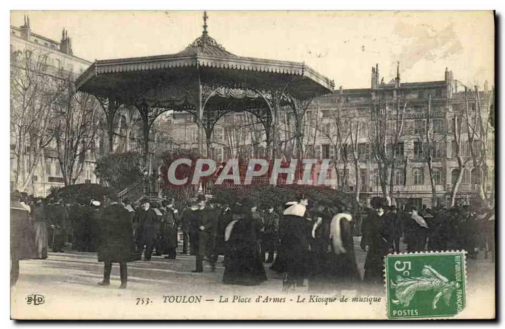 Toulon — Place d'Armes — Der Musikkiosk - Vorderseite
