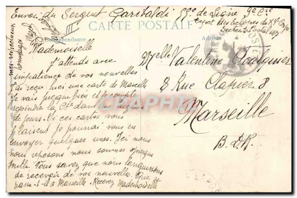Die Generäle DE CASTELNAU, JOFFRE, PAU — 6. Serie — Verlag B.D.P. - Rückseite