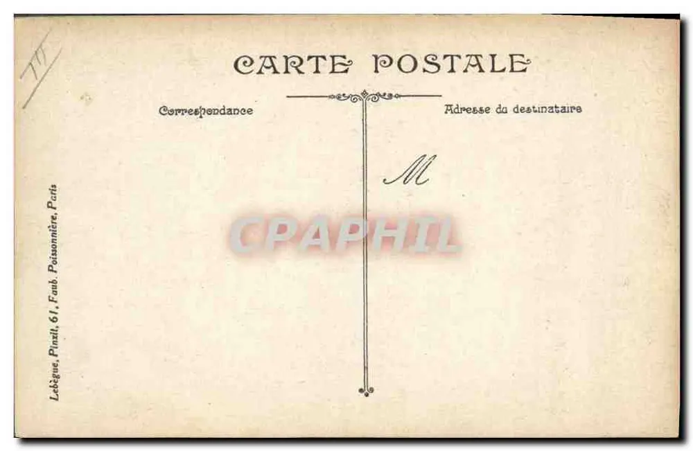 Karikatur von Wilhelm II — anti-deutsche Karikatur — veröffentlicht von La Bègue, Paris - Rückseite