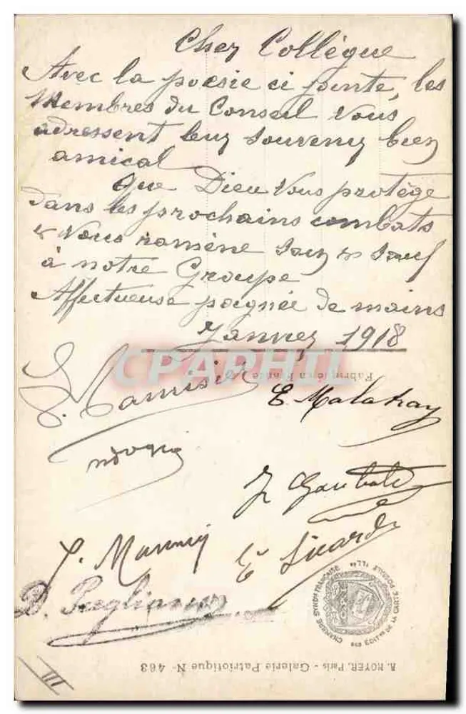 Zaklęty przez ziemię — ilustracja anty-niemiecka — JLN Paris n°463 - Rewers