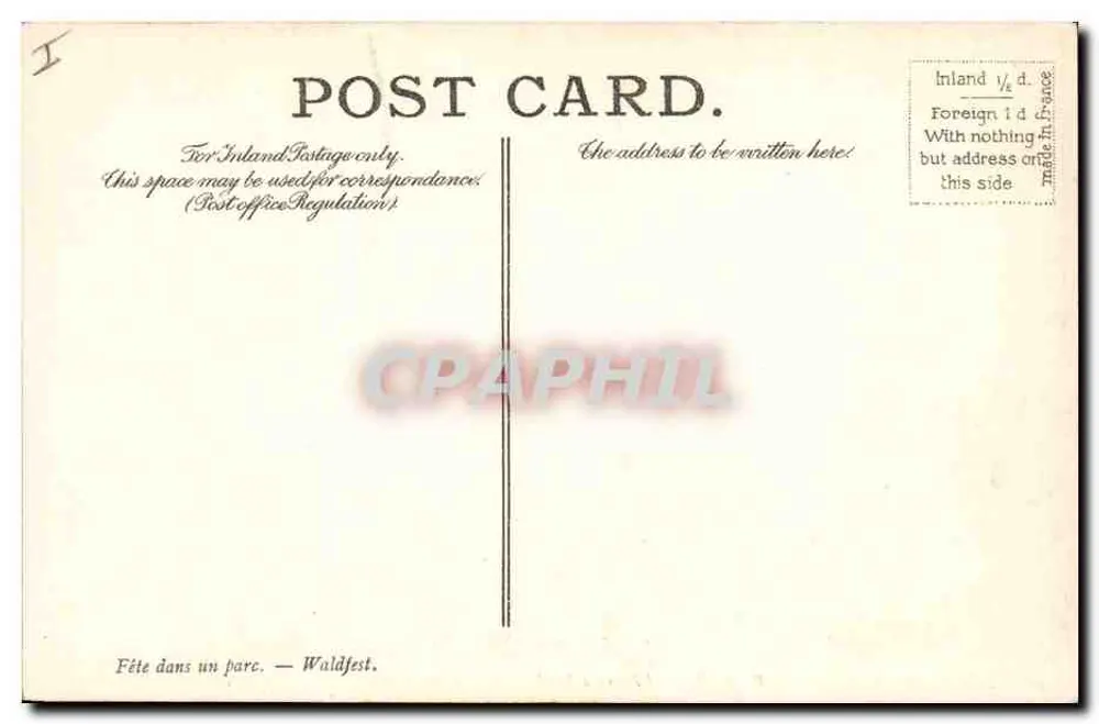 Fête dans un parc — Pater — Sammlung Wallace (London) - Rückseite
