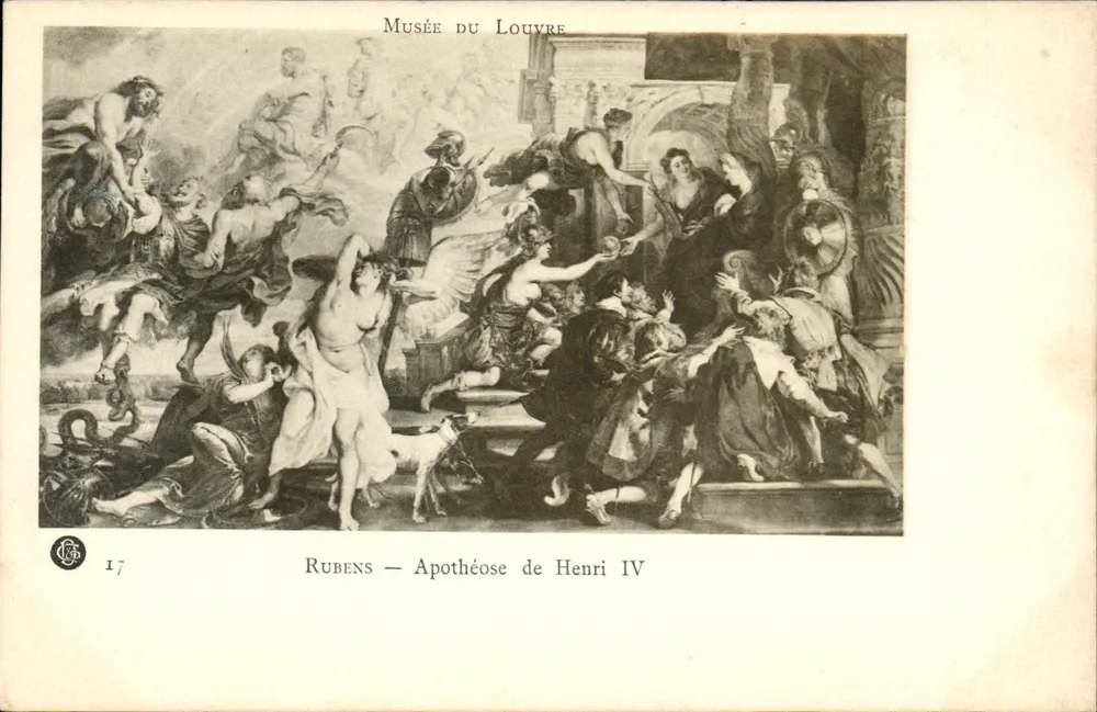 Louvre-Museum — Rubens — Apotheose von Henri IV — Verlag CG n°17 - Vorderseite