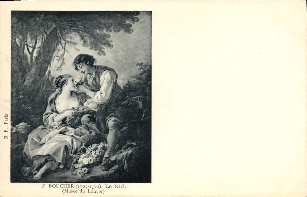 एफ. बूशर (1703-1770) - घोंसला — लुव्र म्यूजियम — बी. ई., पेरिस - आगे
