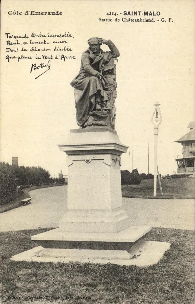 Saint-Malo — Statue von Châteaubriand — G. F. Nr. 4214 - Vorderseite