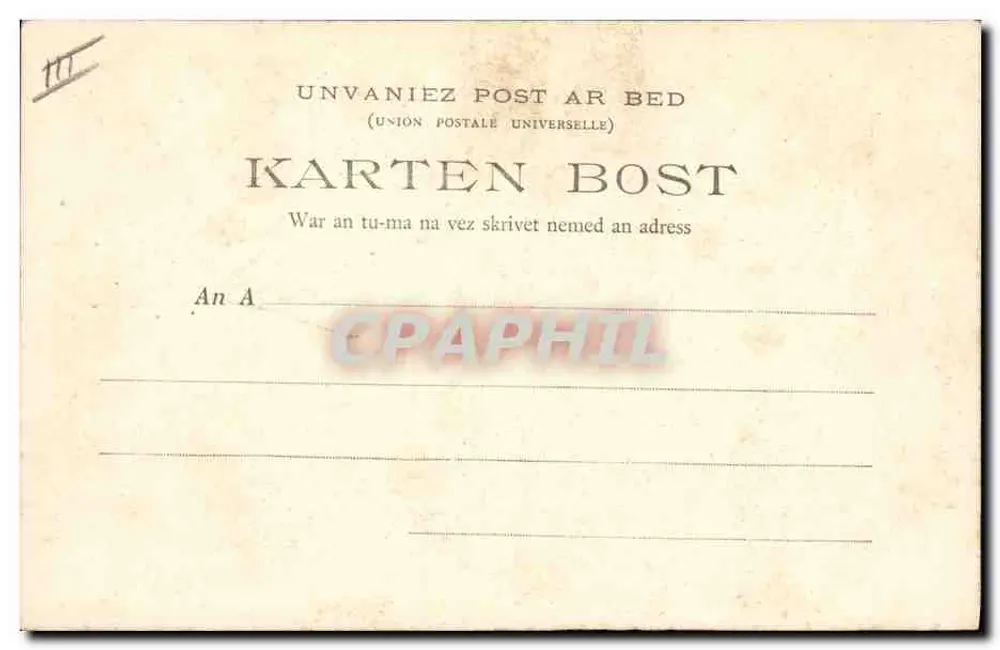 Bretanha — A quoi tient l'amour ? — Cliché de M. Albert Durand, n°199 - Verso