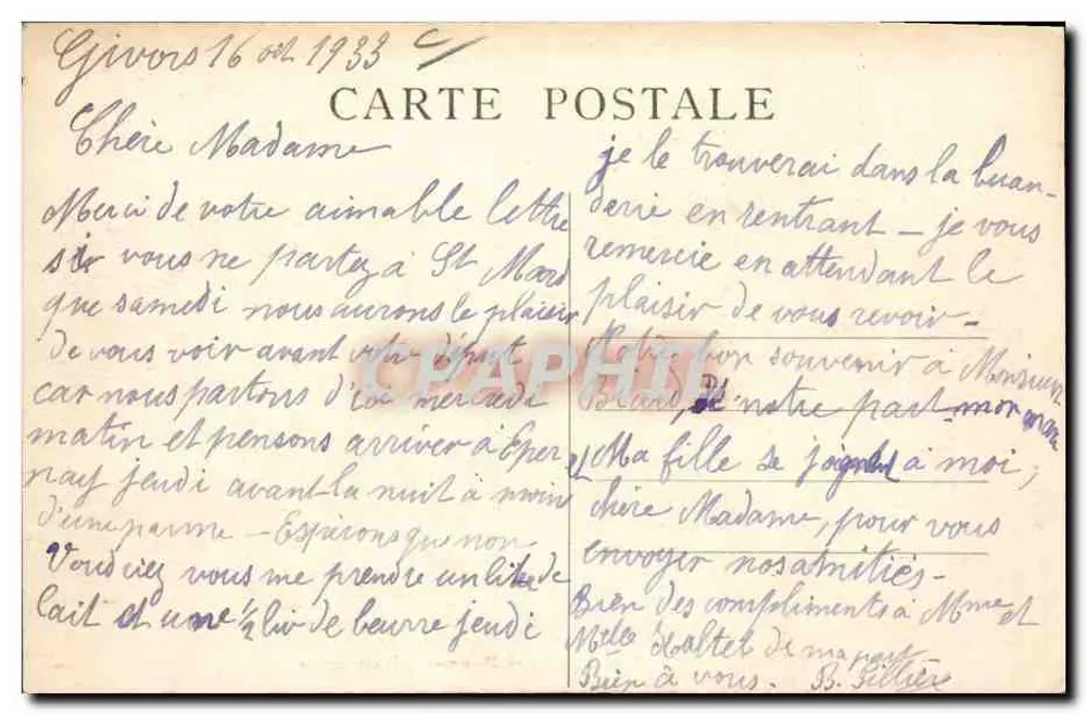 Givors — Les Joutes — Pernod - Baudrand — Editor Maisonnas, n°27 - Verso