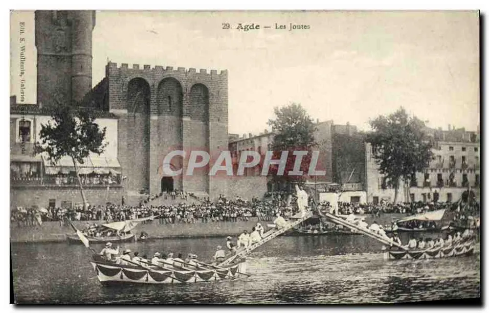 Agde — As Joutes — Editor S. Wallembe, n°29 - Frente