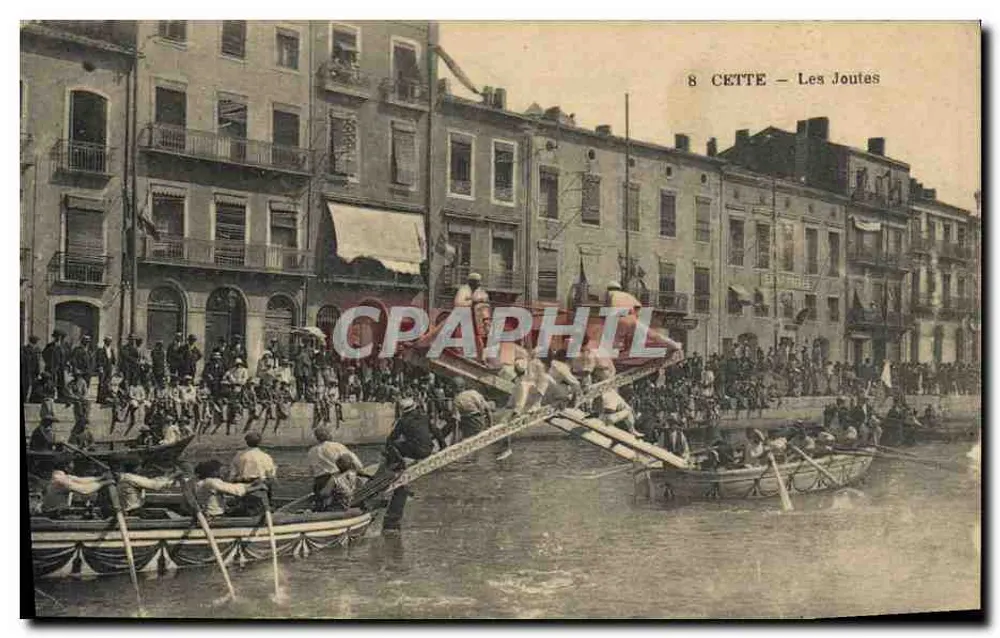 CETTE — Joute — Fototypia A. Bardou, Montpellier - Awers