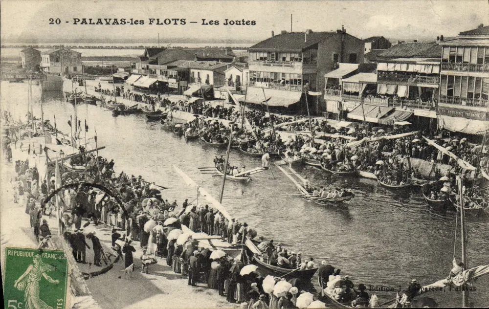 Palavas-les-Flots — Les Joutes — Édition J. Lepaude, Palavas - Frente