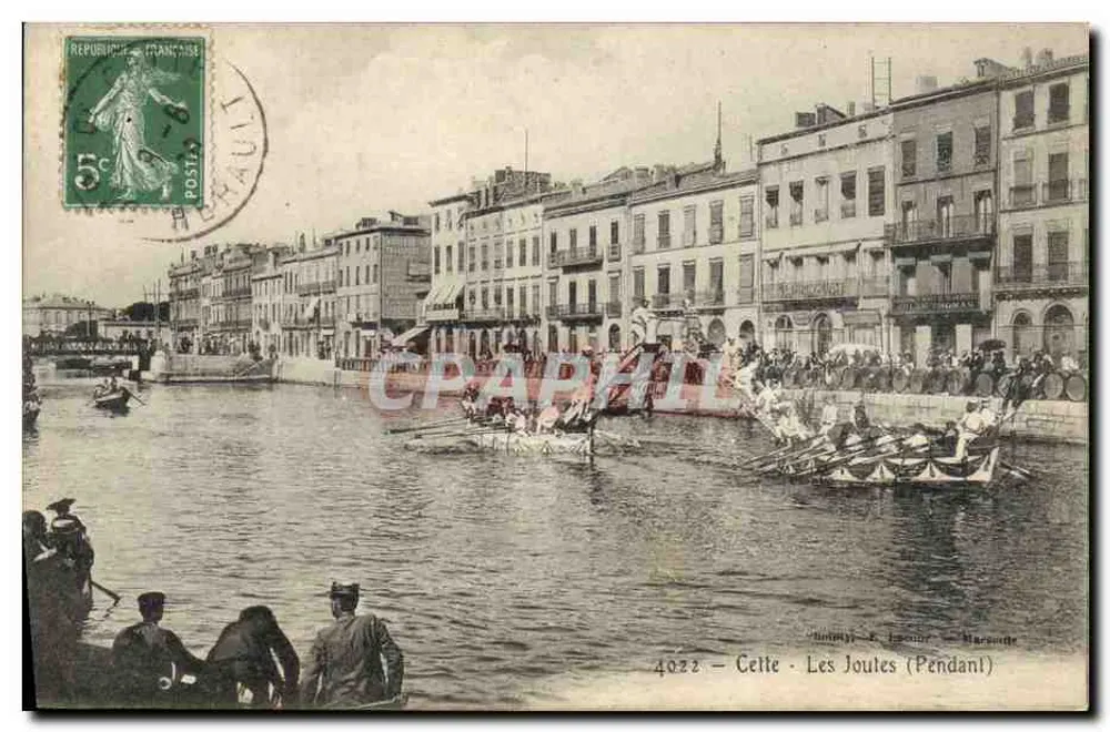 Cetie - As Joutes (Durante) — Marseille — editor 'B. du Chay' n°4022 - Frente