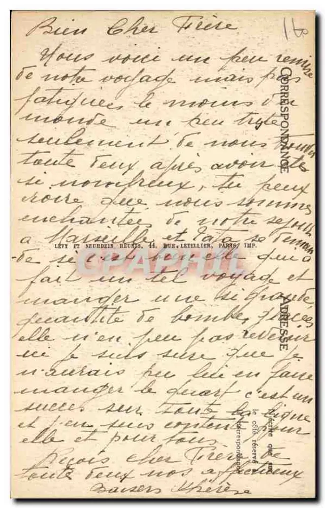 Sète — As Joutes — Após o Lançamento — 1a Queda — 1L - Verso
