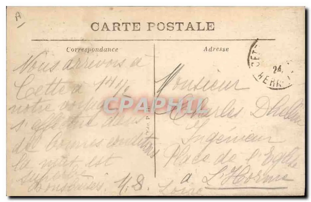 CETTE-sur-MER - Badeort - Cettoise Bootrennen - Ein guter Wurf - Rückseite