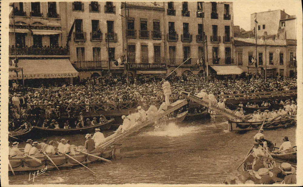 Sète (Hérault) — Regionales Turnier La Chute — Photo Impr. C. Daur - rue Gourjon, Marseille - Vorderseite