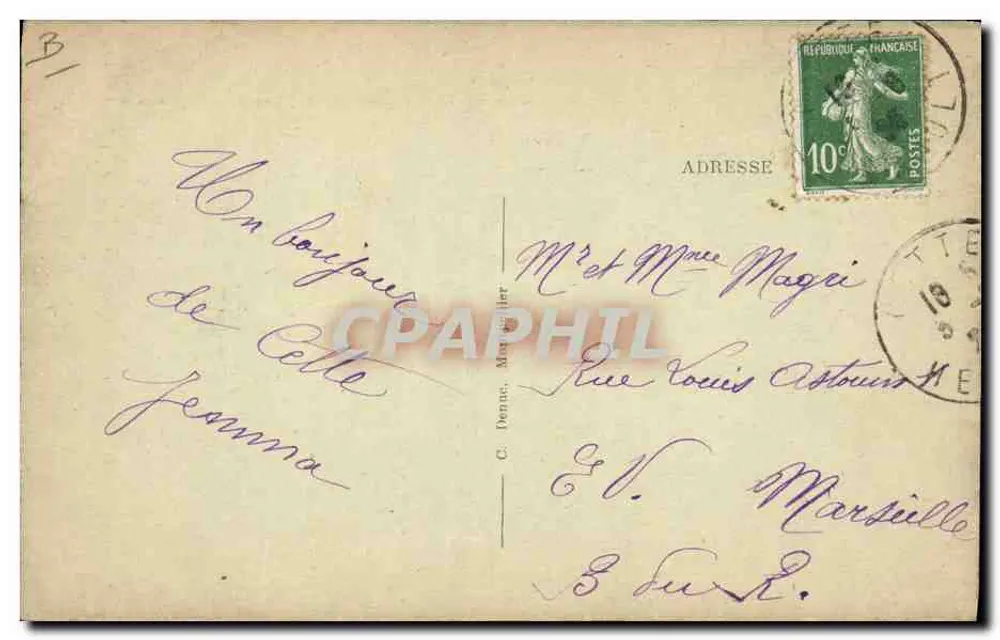 CETTE - Joutes Regionais - Vista Geral — C D, - Verso