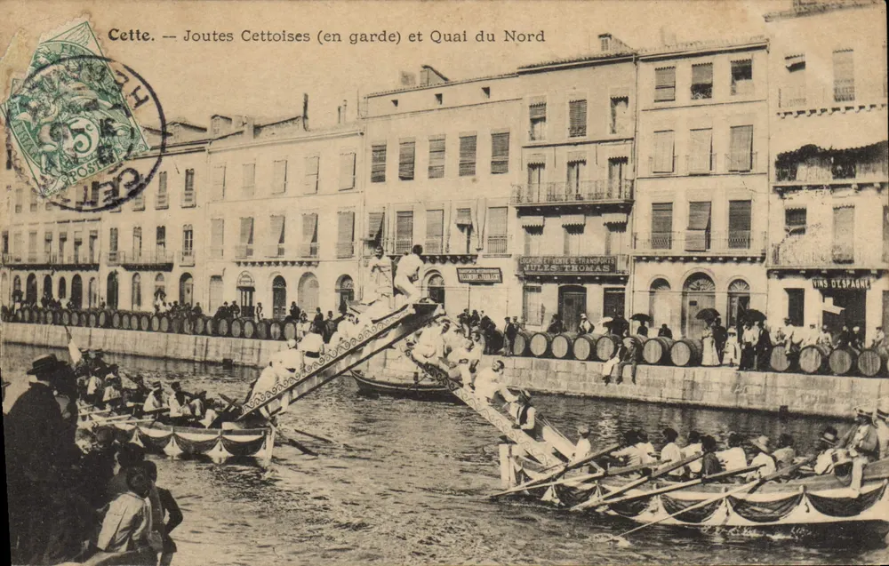 Cette. — Cettoise Jousts (in guard) und Quai du Nord — Verlag: L. Thomas - Vorderseite