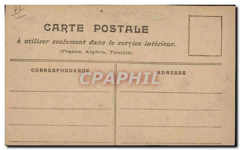 Edouard VII — Rei da Inglaterra — carta postal caricatural - Verso