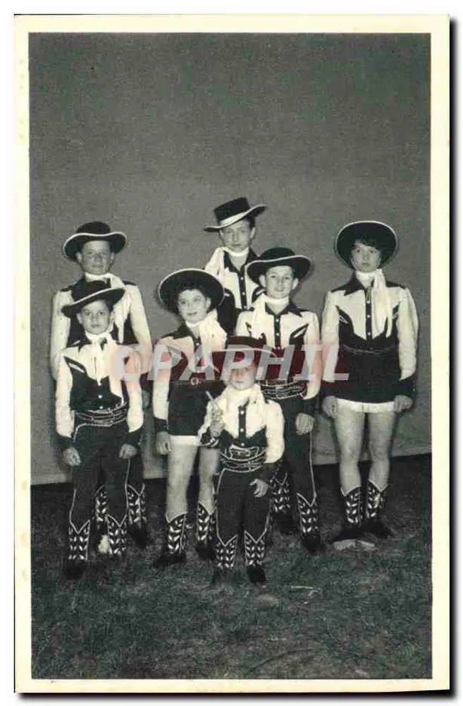 Gruppe junger Cowboys — Troupe du Roedo du Far-West — Nr. II - Vorderseite
