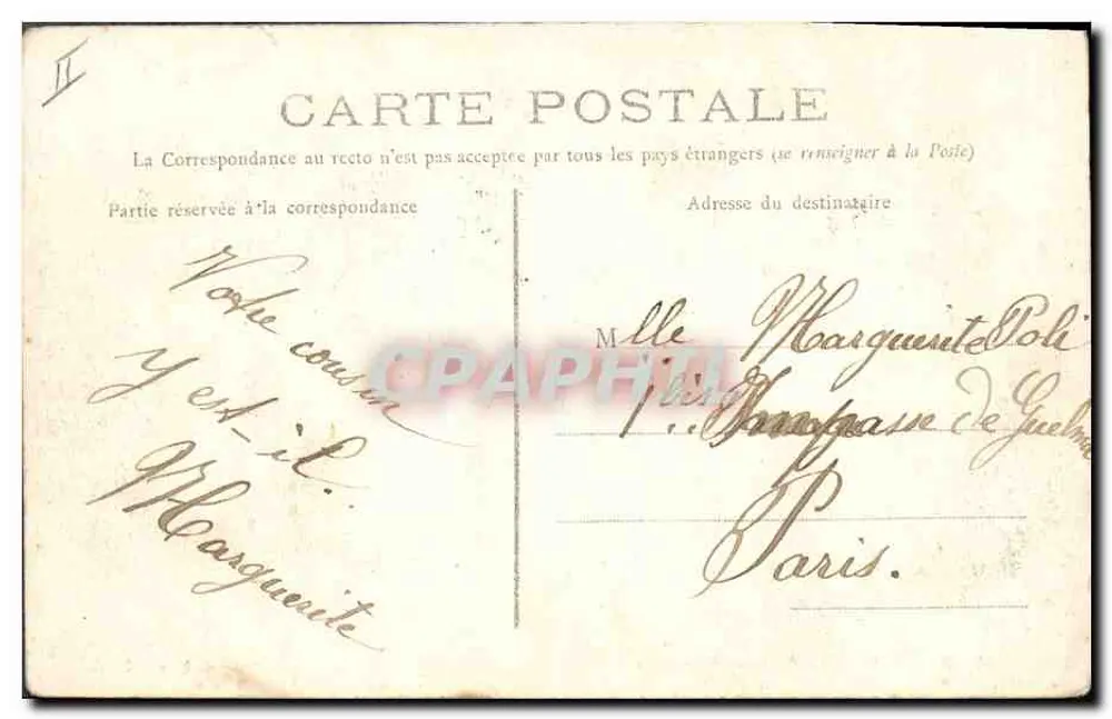 Amiens — O Kiosque Monplaisir — Edição G. L. à Albert - Verso