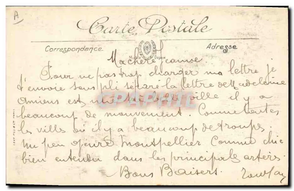 Amiens — Kiosque Montplaisir — LL. n°210 - Verso
