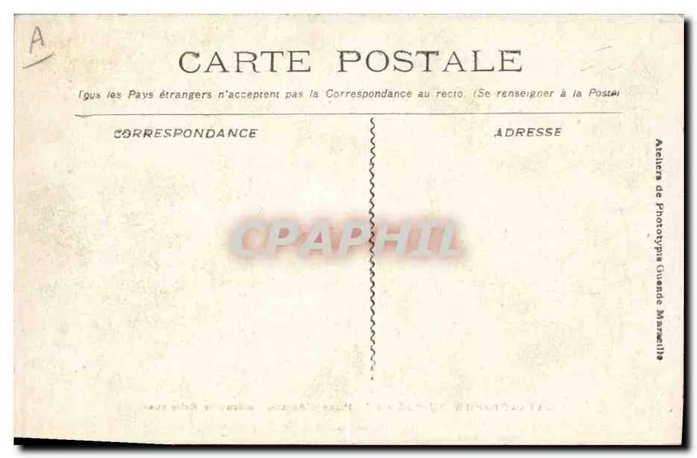 Katastrophe des "Iéna" — Place d'Armes. Religiöser Gottesdienst — Ateliers de Photographie Guanda Marocaille - Rückseite