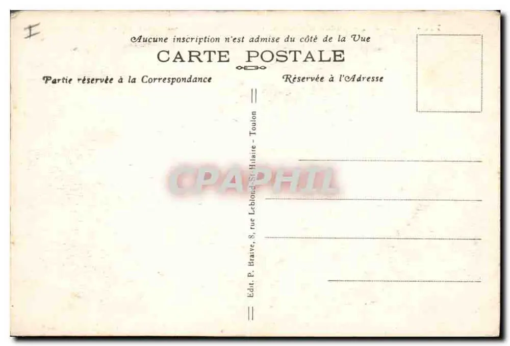 Toulon. - Platz der Waffen. - Die Maritime Präfektur und das Kiosk. - Rückseite