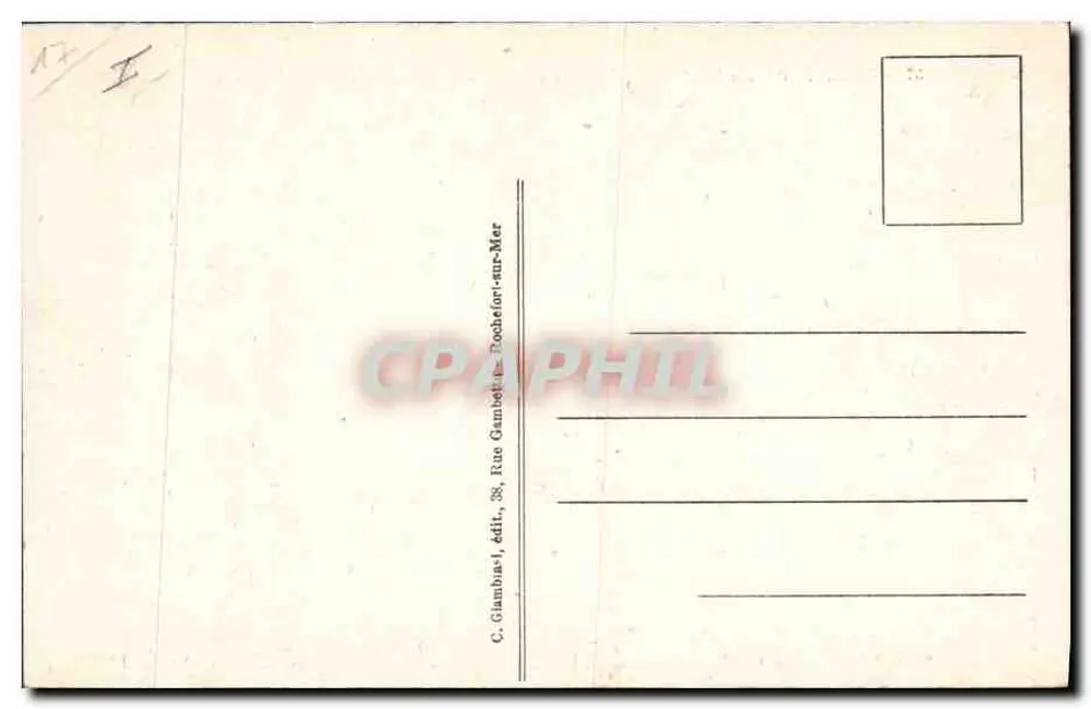 Rochefort-sur-Mer — Praça Parat — editor C. Giambiasi - Verso