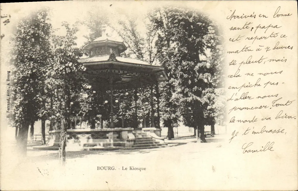 BOURG. O Kiosque — B. Fernand, edit. em Bourg - Frente