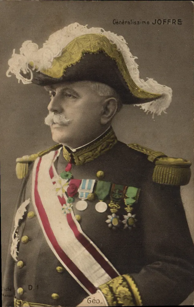 Geralíssimo Joffre — retrato militar — editor Géo. D.1 - Frente