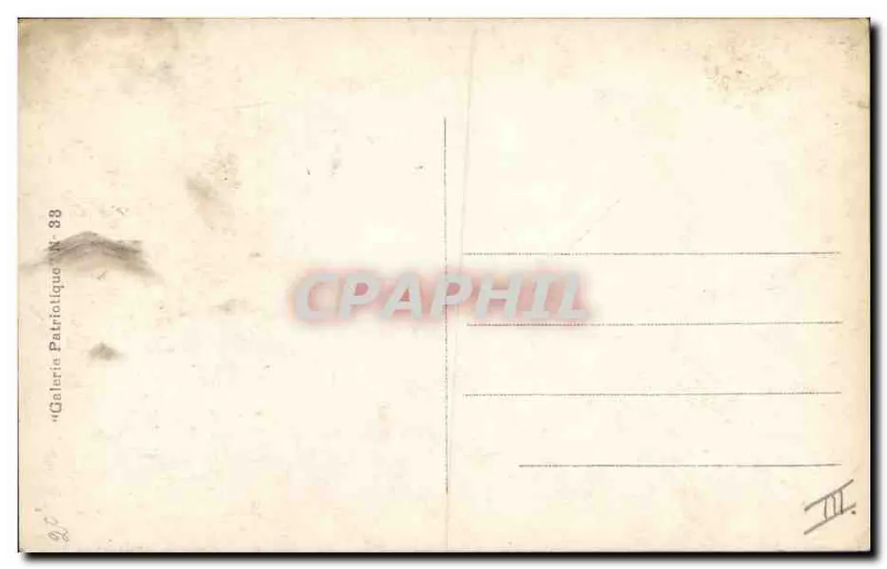जेनरल जॉफ्रे - फ्रांसीसी सेना के कमांडर - क्लिचे पिरो, पेरिस - पीछे