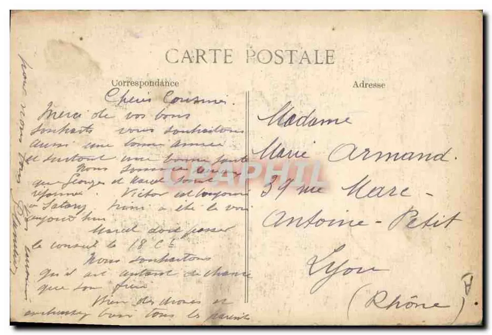 Generäle: DE CASTELNAU, JOFFRE und PAU — E. LE DELEY, Drucker, Paris - Rückseite