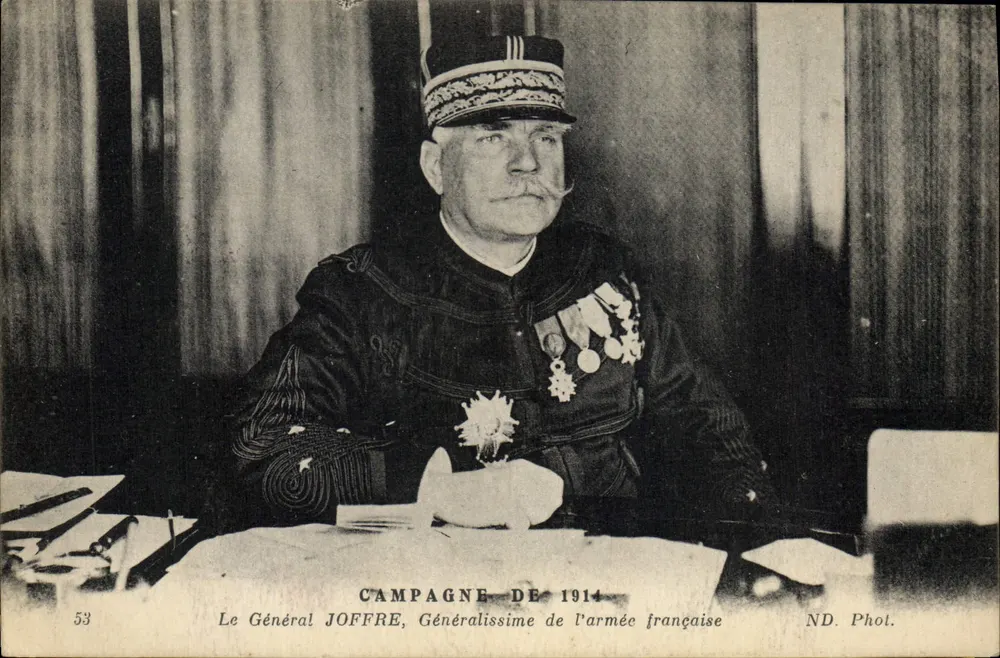 General JOFFRE — Oberkommandant der französischen Armee — Kampagne 1914 — ND. Fot. - Vorderseite